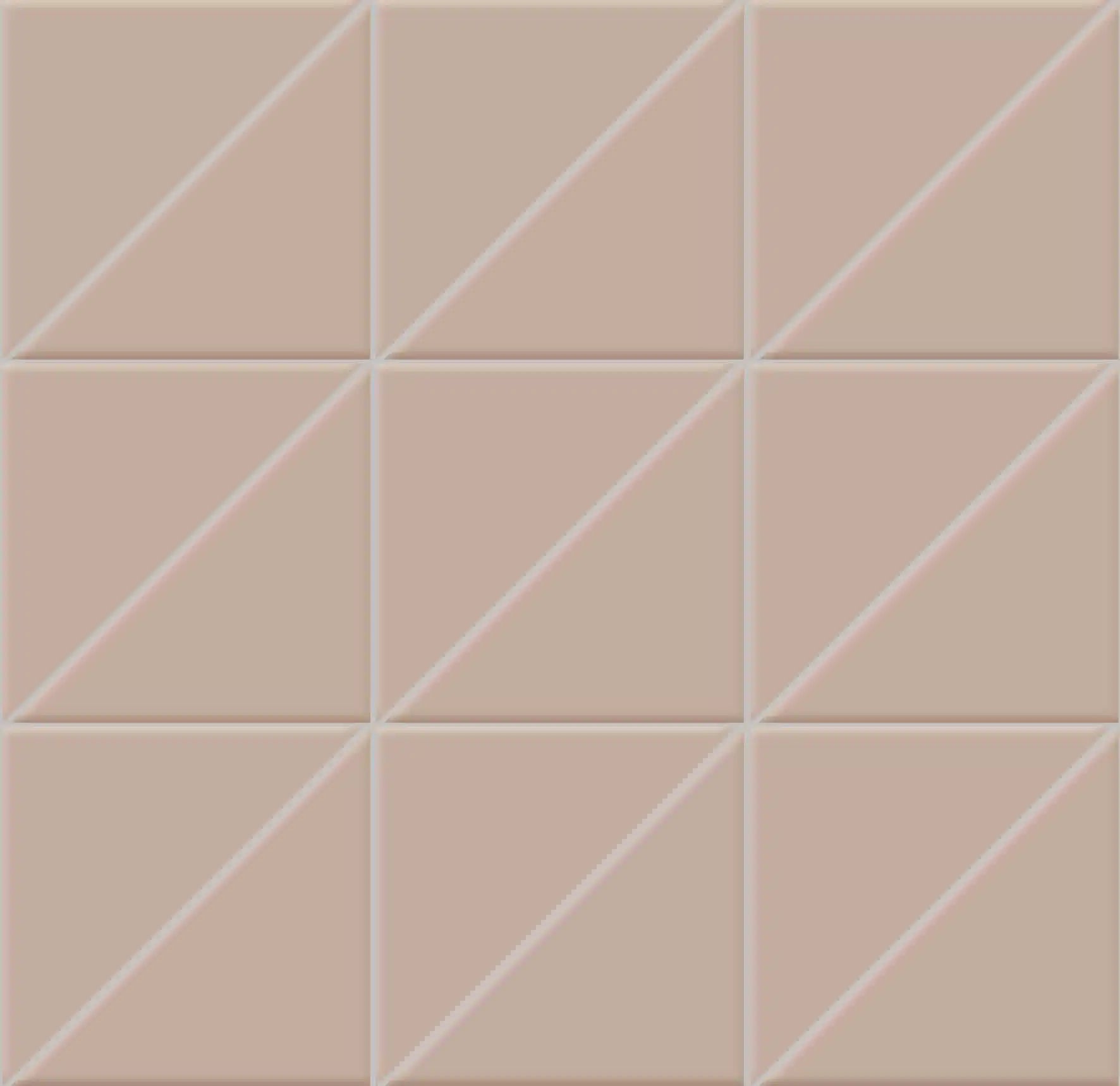 Мозаика Triangoli interni superficie satinata Tortora 10x10x14 на сетке 10×10 см
