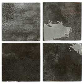 Enamel square charcoal