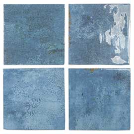 Enamel square ocean