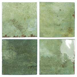Enamel square moss