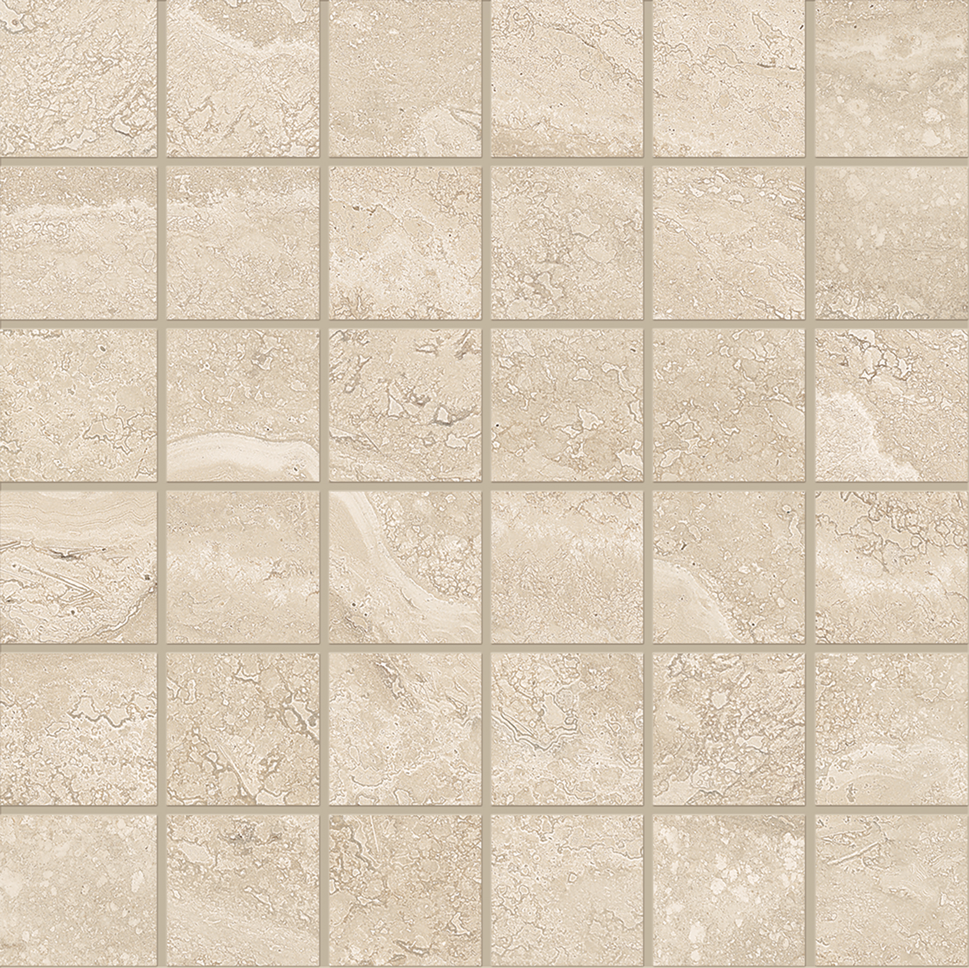 Мозаика Beige Travertine poro chiuso 5×5