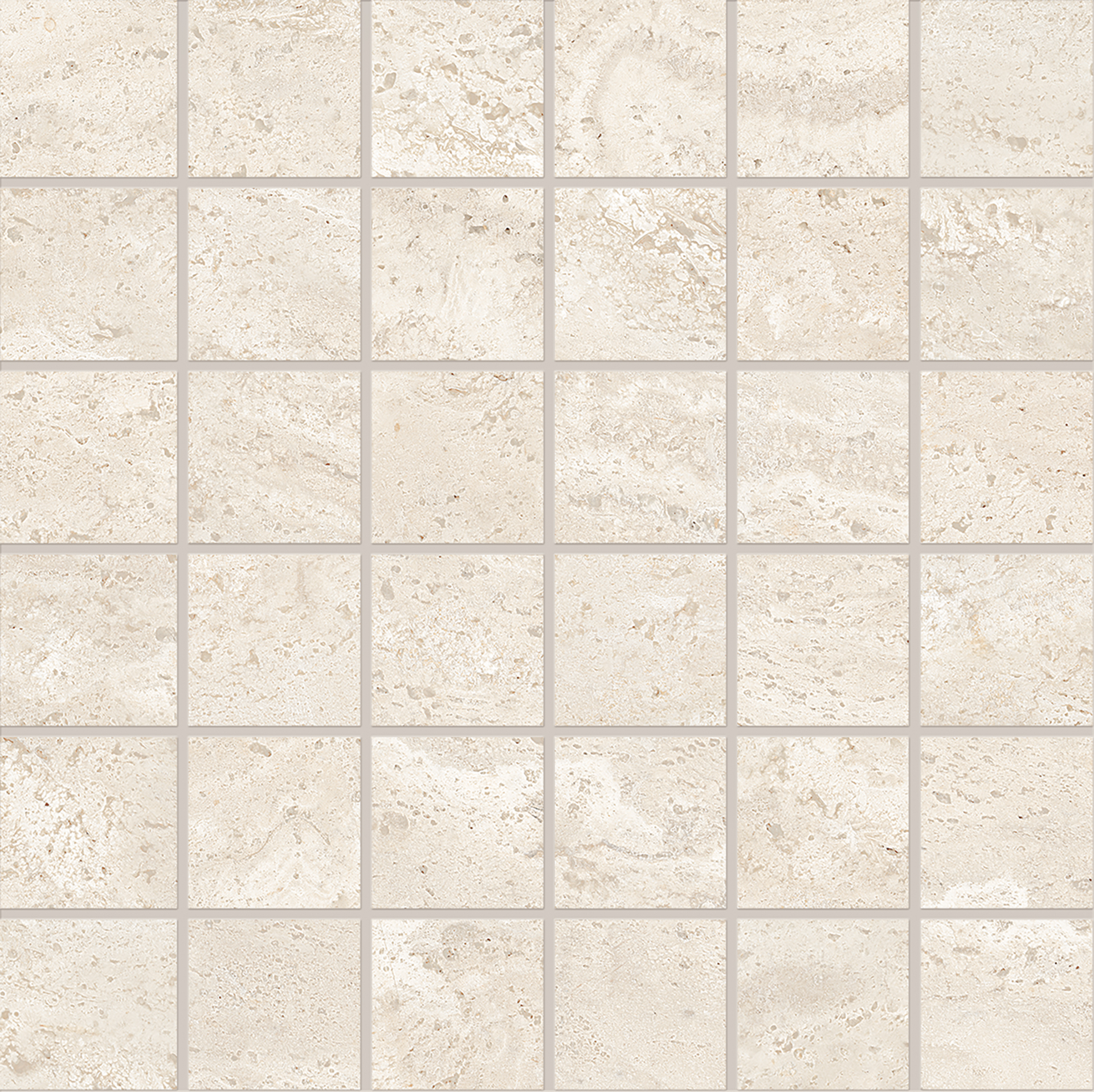 Мозаика White Travertine poro aperto