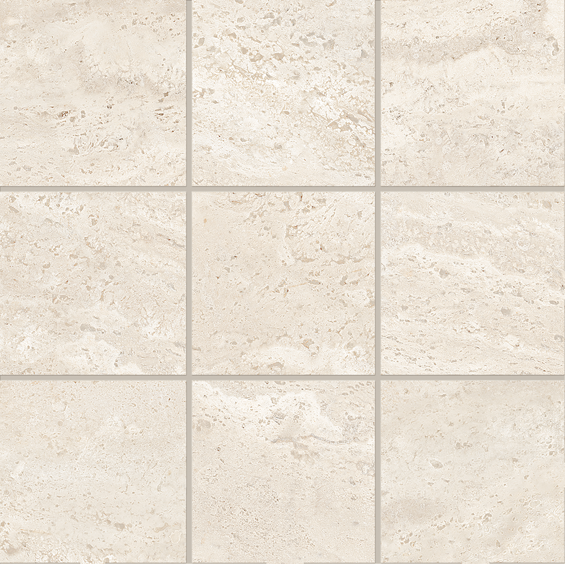 Мозаика White Travertine poro chiuso 10×10