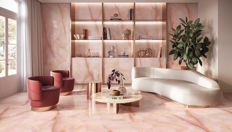Tele di Marmo Pure Onyx в интерьере