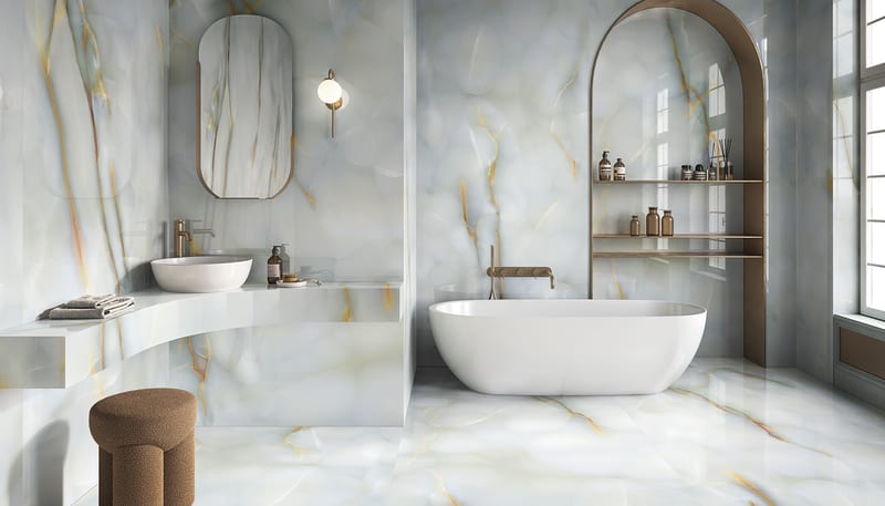 Tele di Marmo Pure Onyx в интерьере