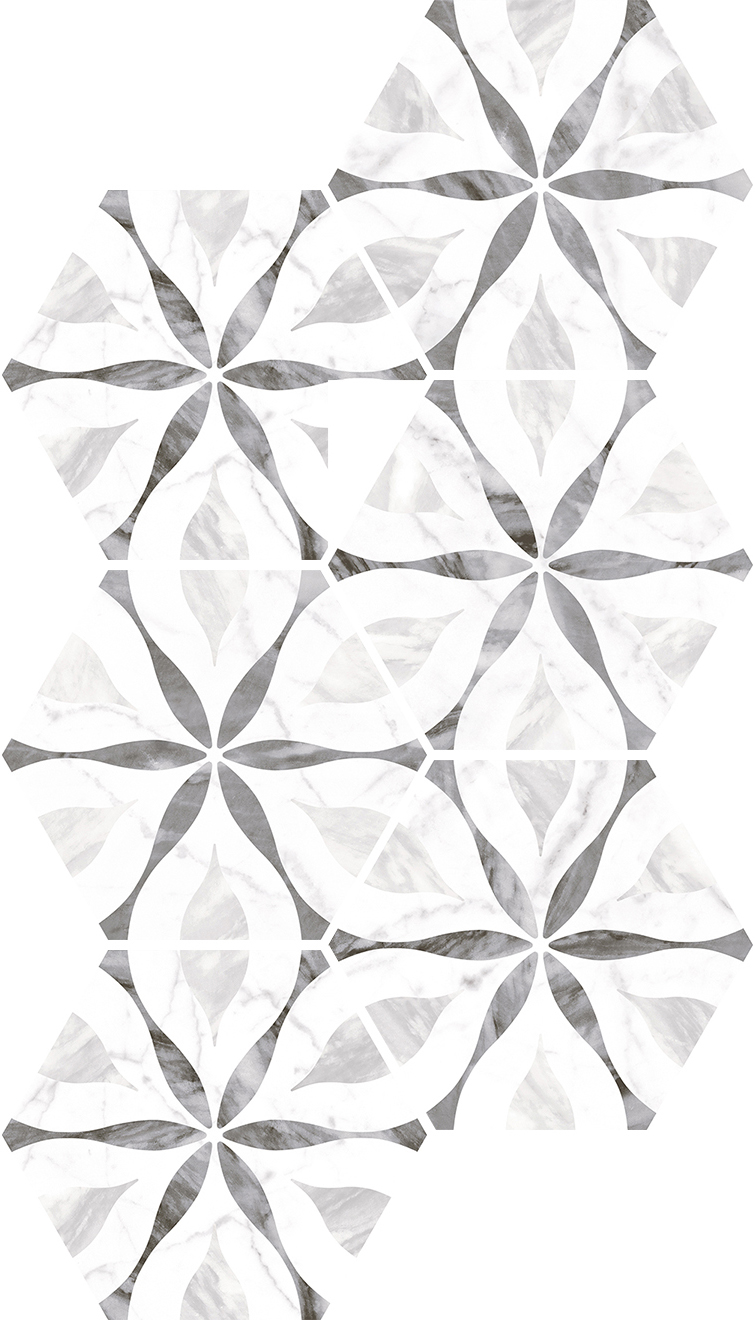 Bardiglio Decor Flower