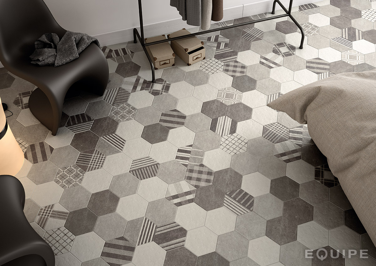 Hexatile Cement / интерьер