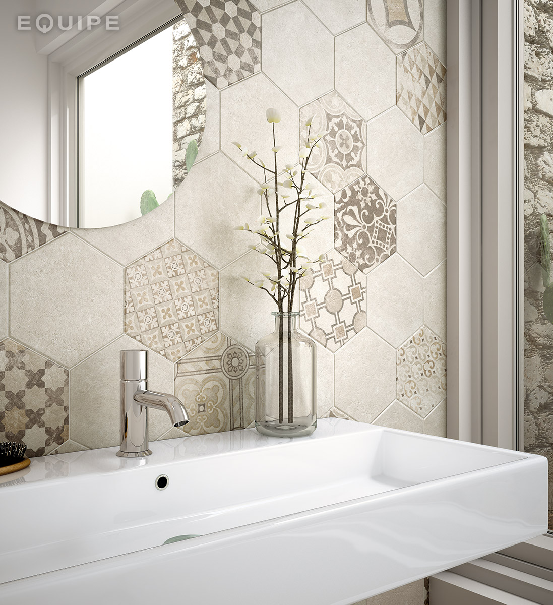 Hexatile Cement / интерьер