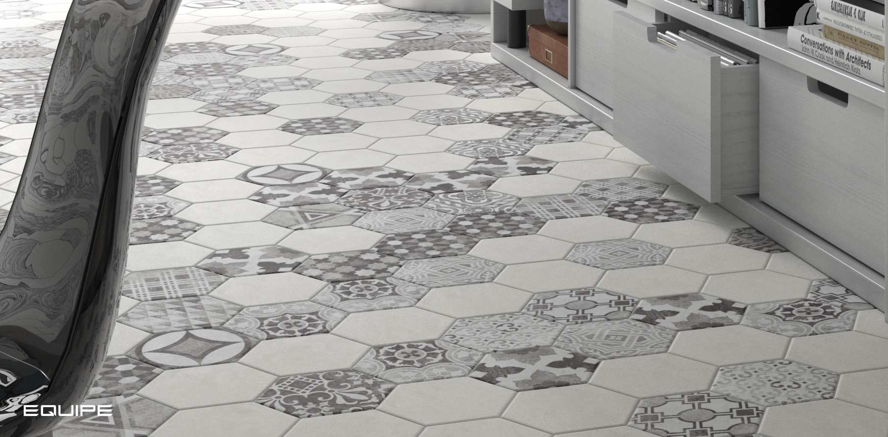 Hexatile Cement / интерьер