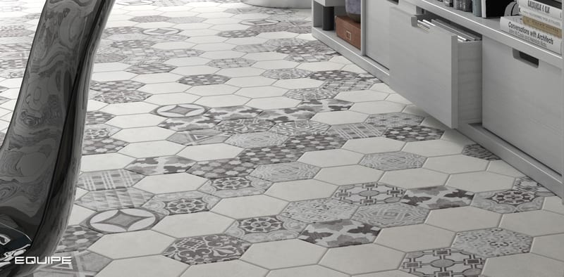 Hexatile Cement в интерьере
