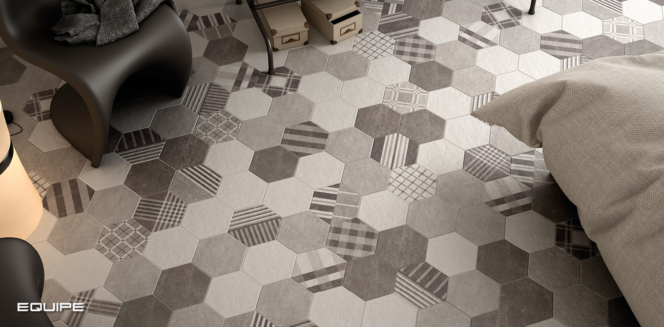 Hexatile Cement Collection / интерьер