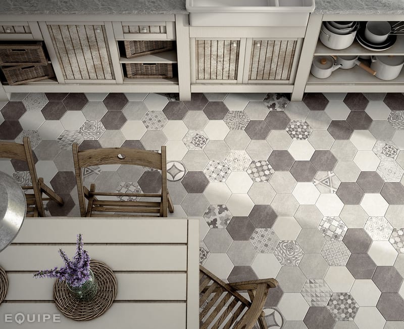 Hexatile Cement в интерьере