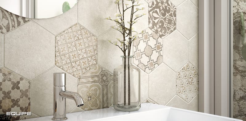 Hexatile Cement в интерьере