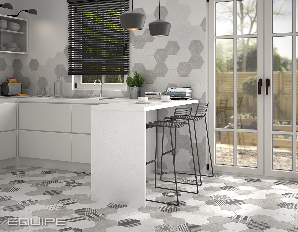 Hexatile Cement / интерьер