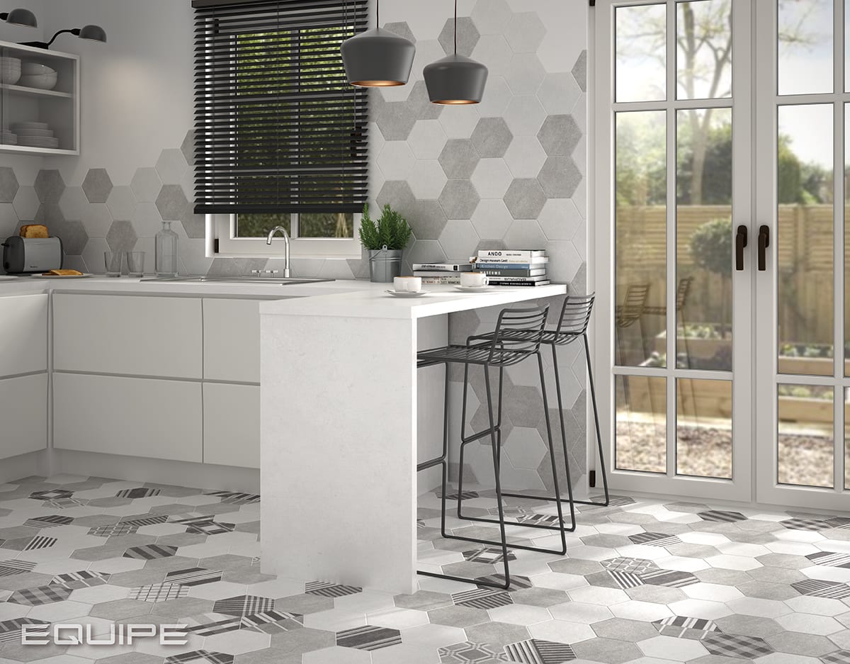 Hexatile Cement в интерьере