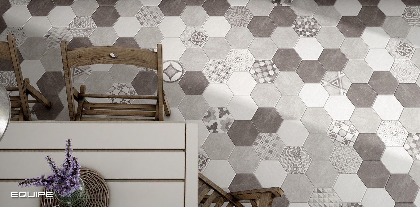 Hexatile Cement Collection / интерьер