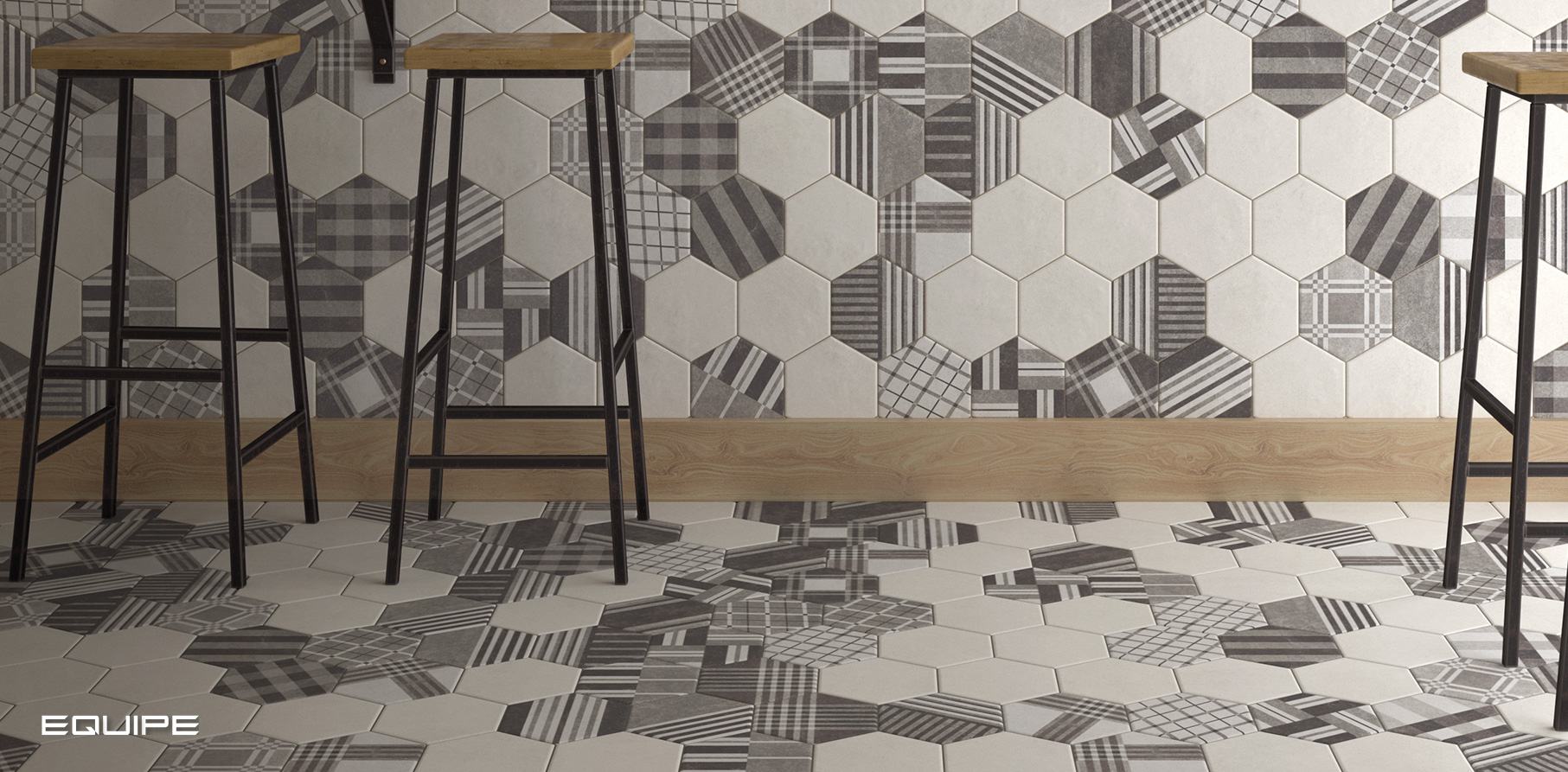 Hexatile Cement / интерьер