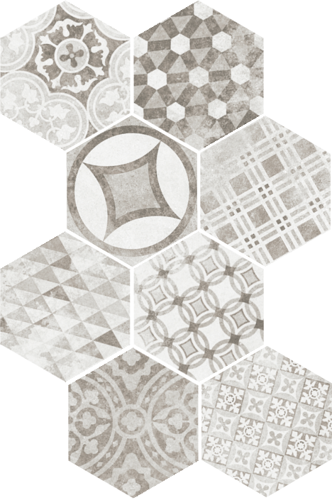 Hexatile Cement Garden Grey