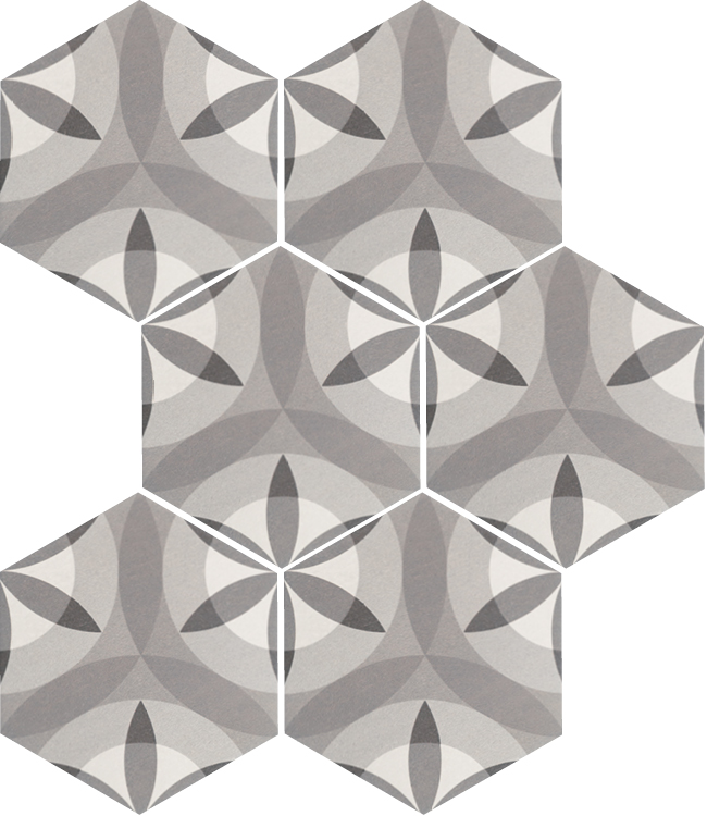 Hexatile Nature B&W