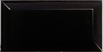 Керамика Metro Black Глянцевая 7.5×15 см - коллекция Metro, Equipe