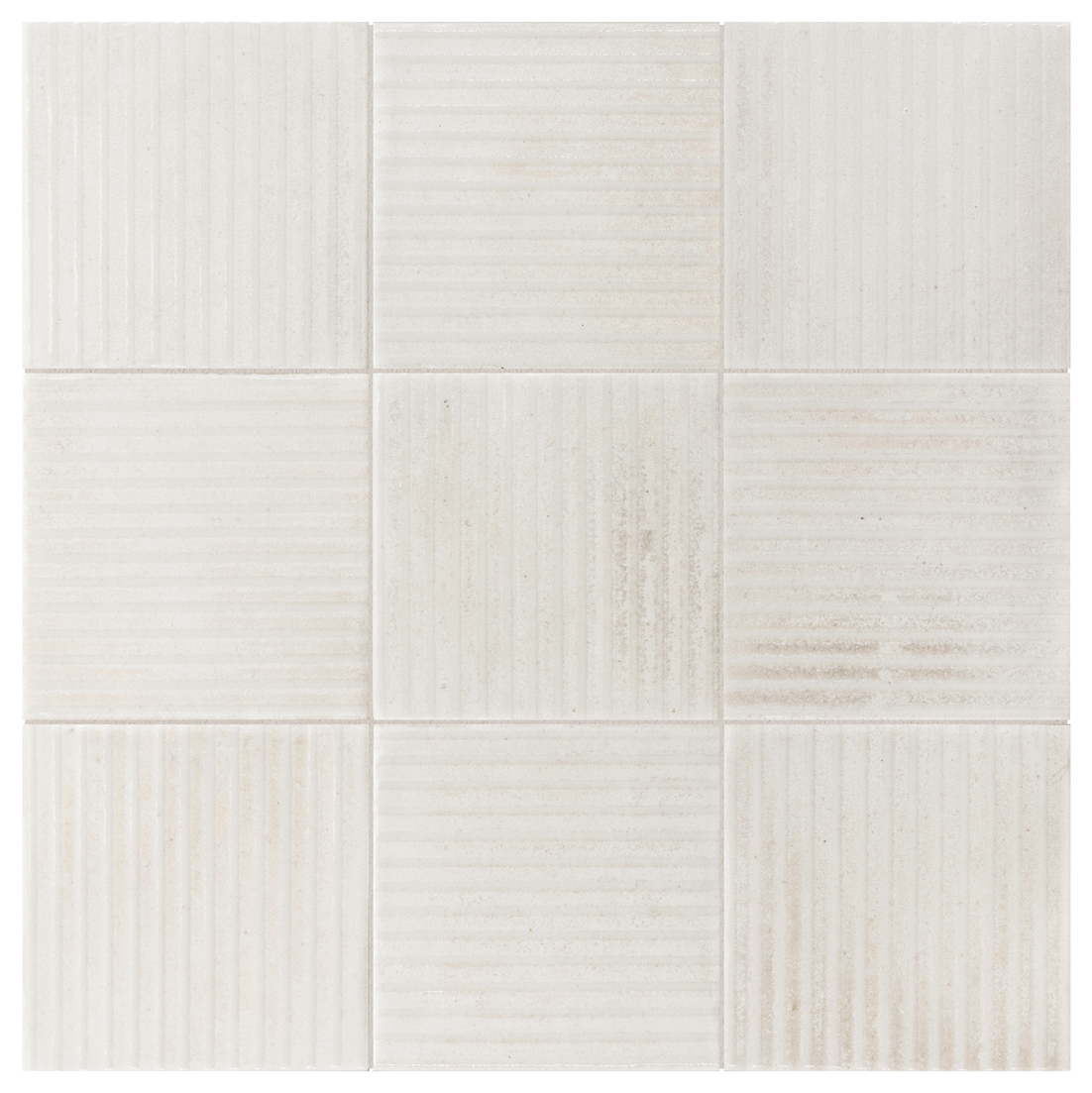 Керамогранит Raku Line White 10×10 см - коллекция Raku, Equipe