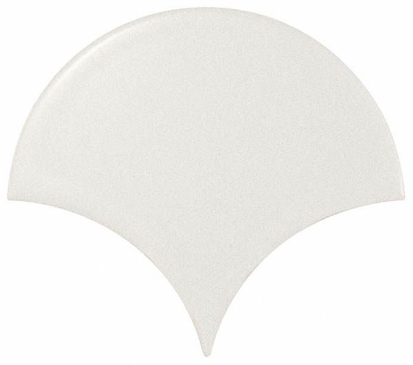 Керамика Scale Fan White Матовая 10.6×12 см - коллекция Scale, Equipe