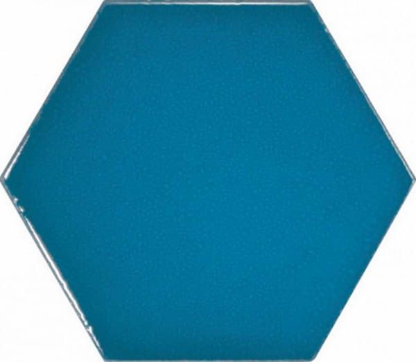 Scale Hexagon Electric Blue