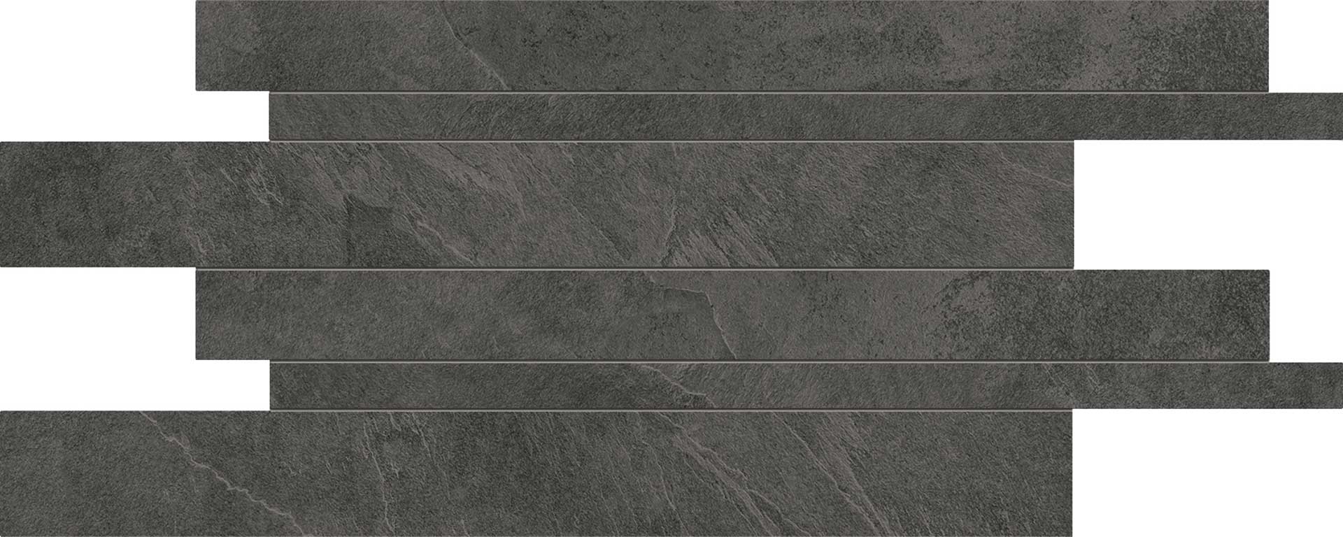 Мозаика Slate Black Slim listelli sfalsati