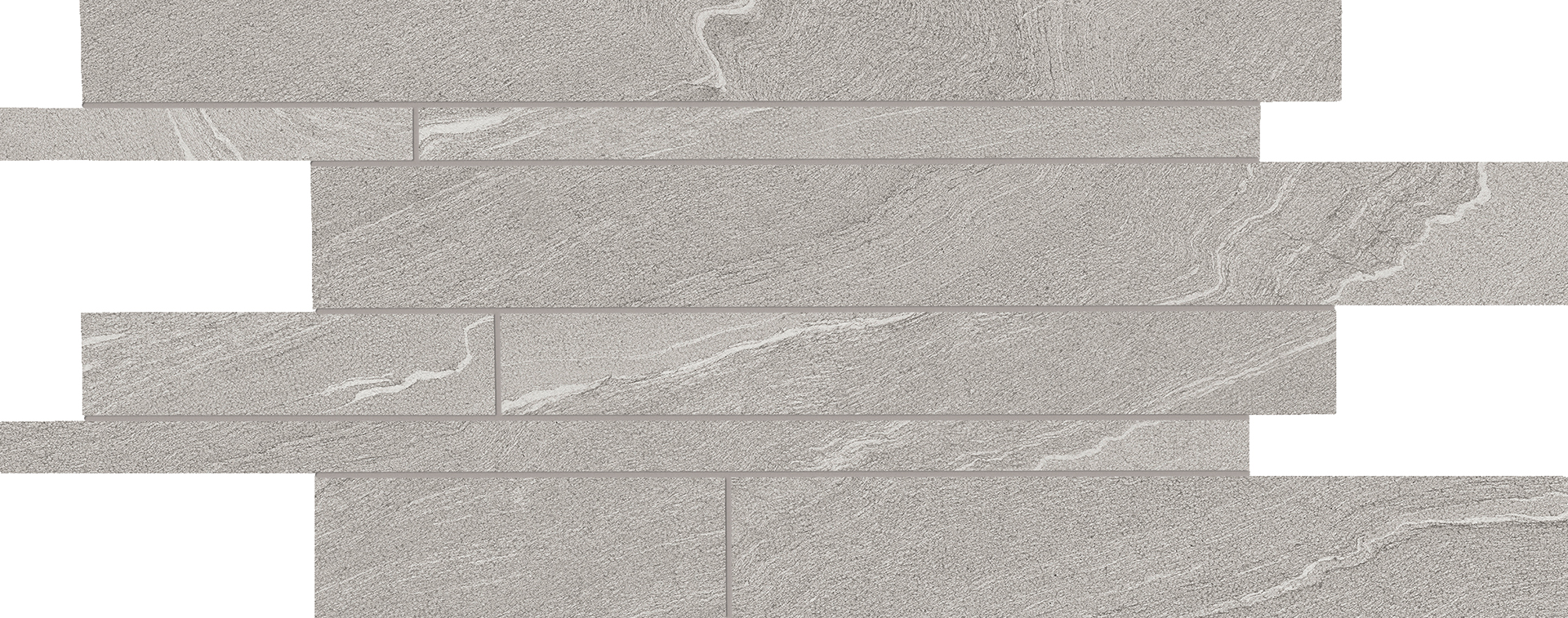 Мозаика Grey Listelli Martellata