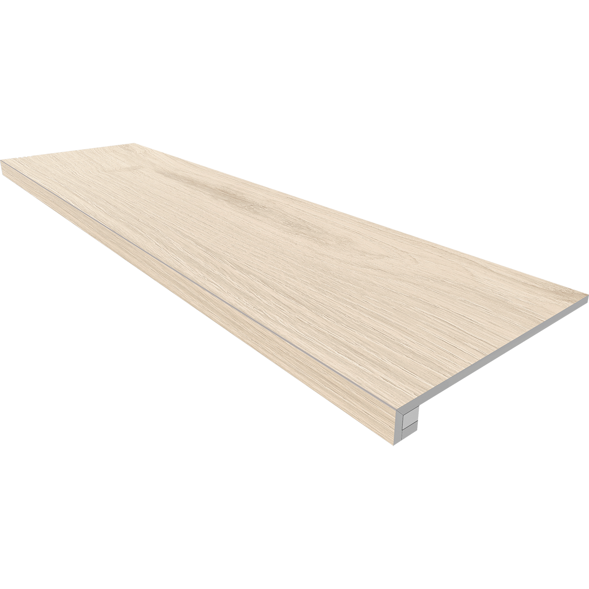 Ступень Алавеса 33×160 AV01 (без насечек, прямоугольный бортик, комплект с подступенком)
