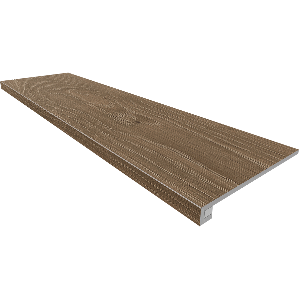 Ступень Алавеса 33×160 AV03 (без насечек, прямоугольный бортик, комплект с подступенком)