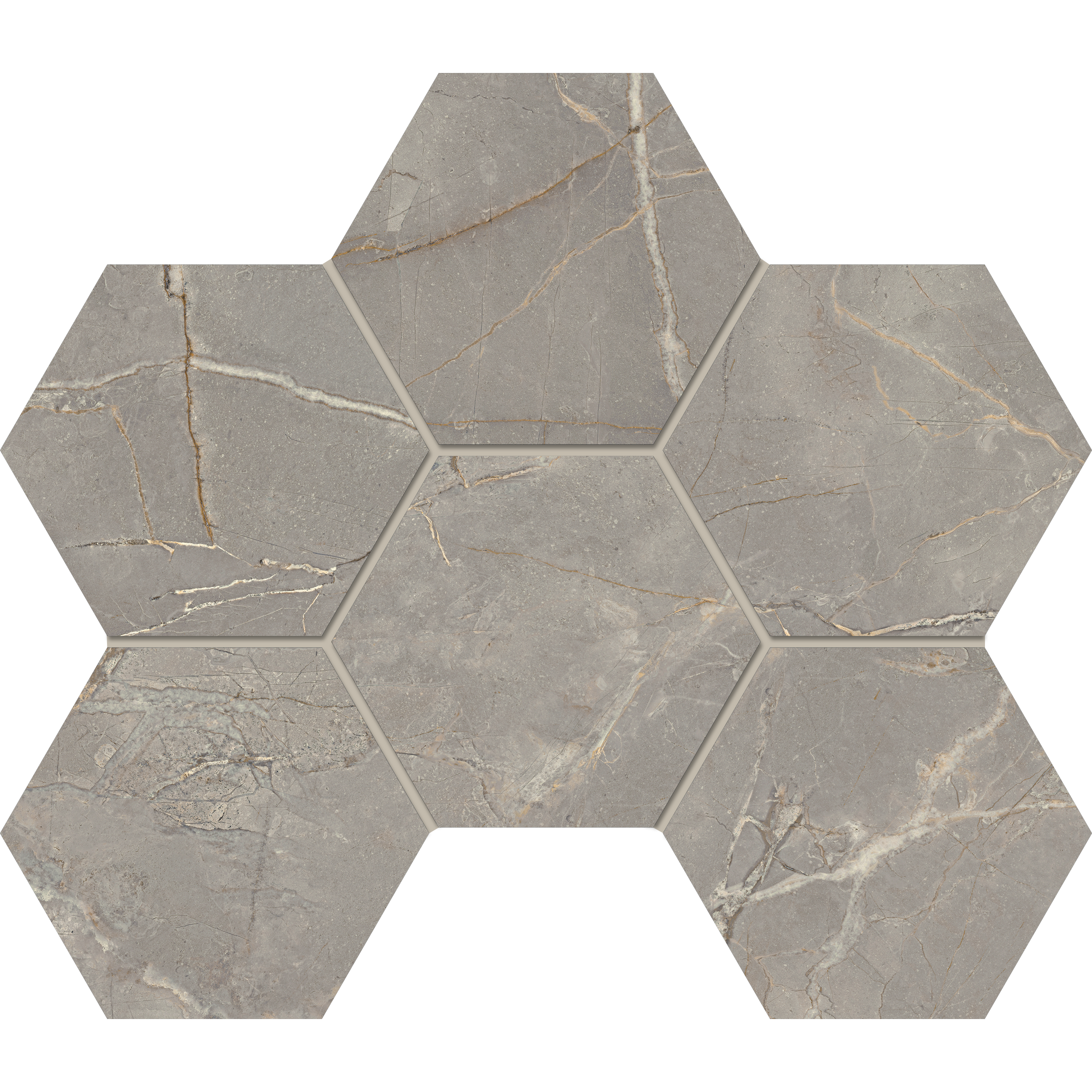 Мозаика Бернини 25×28,5 BR03 (Гексагон) неполированная