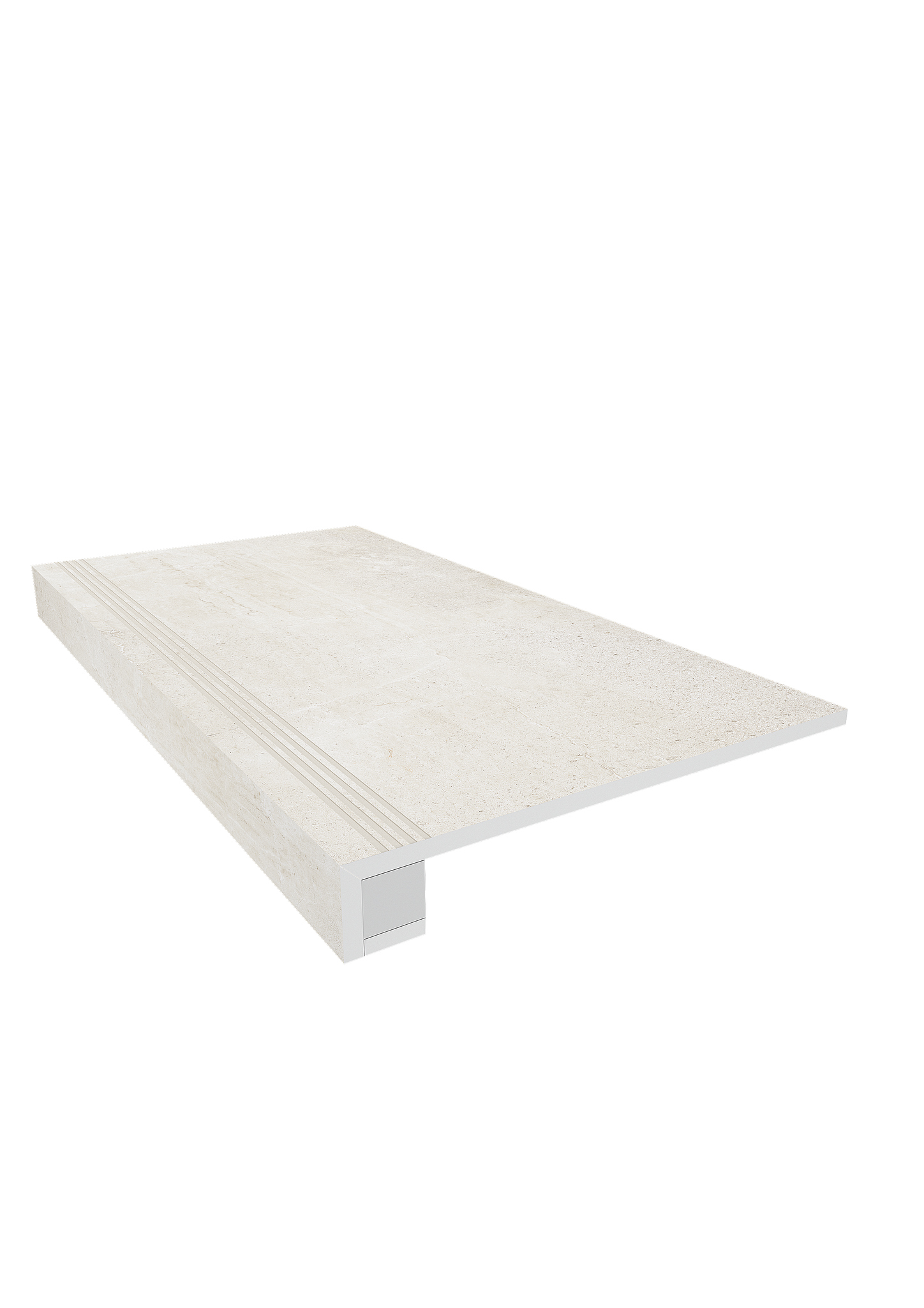 Ступень Кайлас 33×120 KA00 (с насечками, прямоугольный бортик, комплект с подступенком)