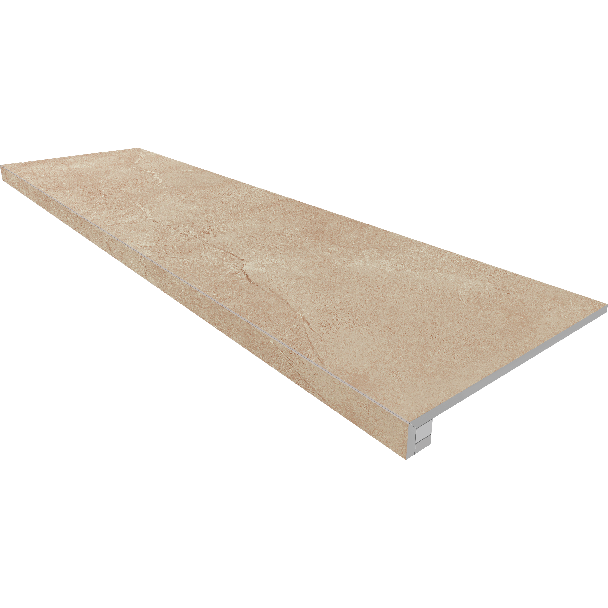 Ступень Магмас 33×120 MM01 (без насечек, прямоугольный бортик, комплект с подступенком)