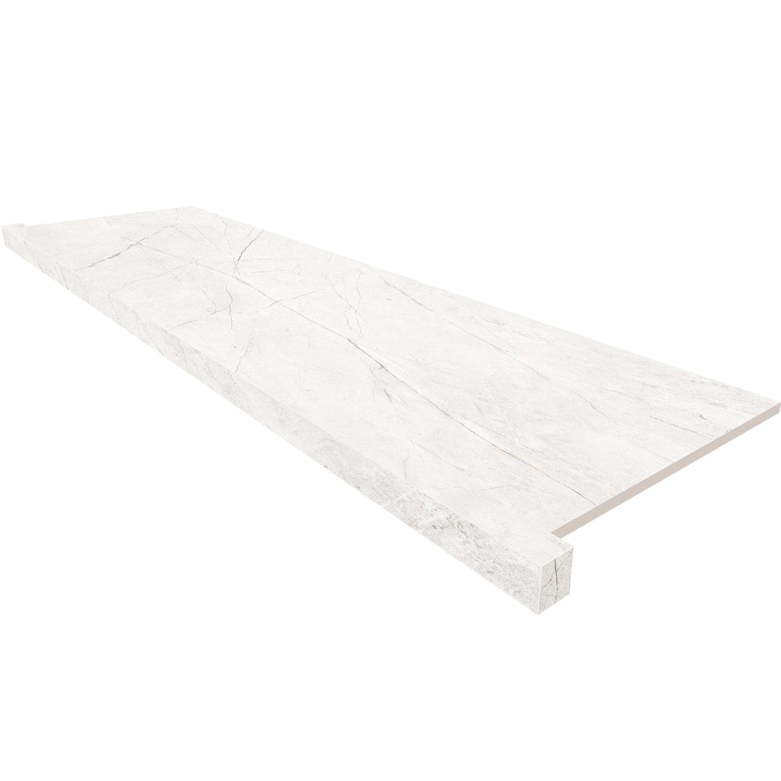 Подоконник Нолана 33×120 NL00 (фронтальный, с боковыми выступами) полированная