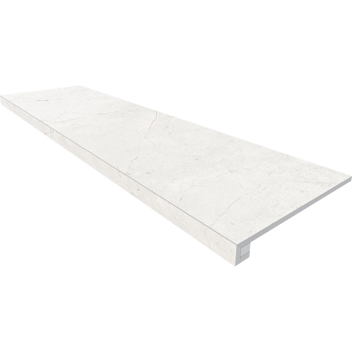 Керамогранит Ступень Нолана 33×120 NL00 (без насечек, прямоугольный бортик, комплект с подступенком) 33×120 см - коллекция