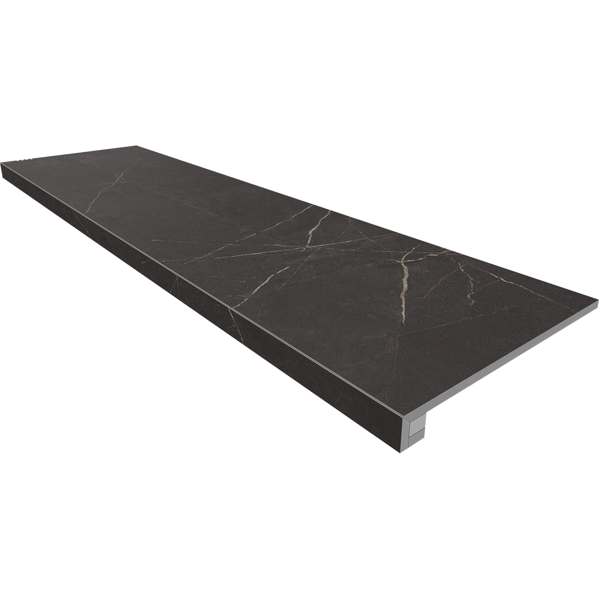 Ступень Нолана 33×120 NL04 (без насечек, прямоугольный бортик, комплект с подступенком)