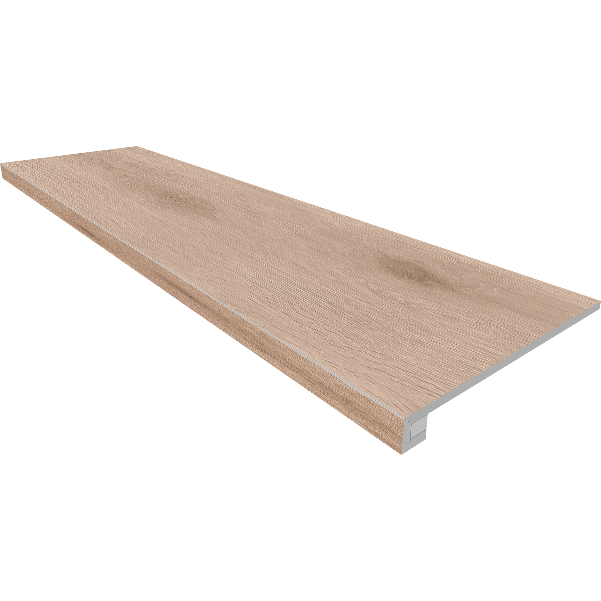 Ступень Селекшн 33×120 SI01 (без насечек, прямоугольный бортик, комплект с подступенком)