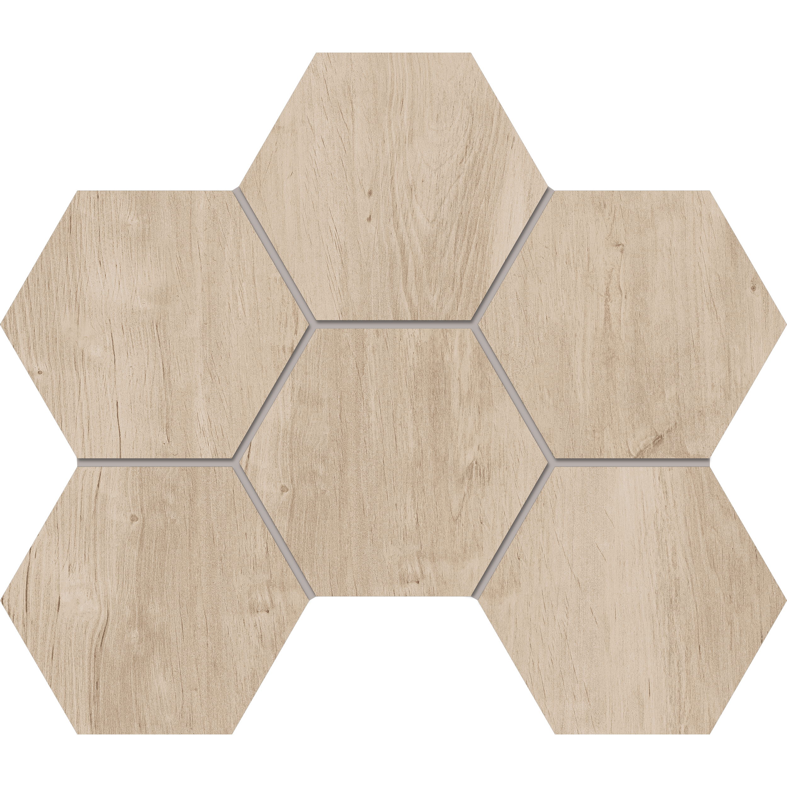 Мозаика Софт Вуд 25×28,5 SF02 (Гексагон)