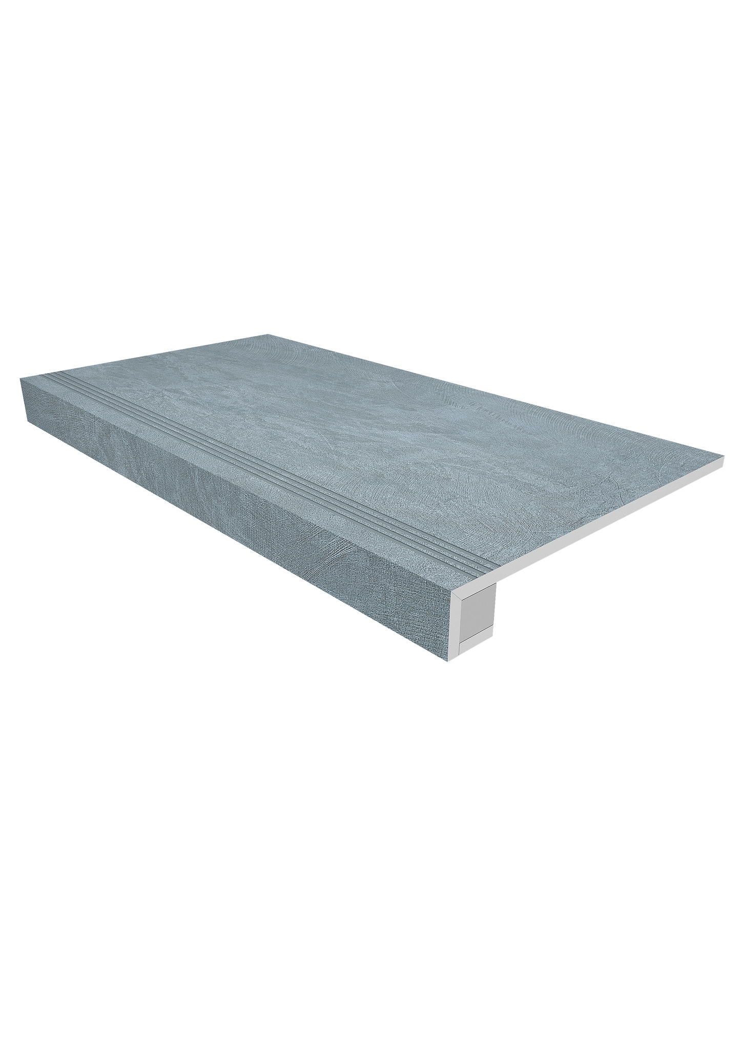 Ступень Спектрум 33×120 SR02 (с насечками, прямоугольный бортик, комплект с подступенком)