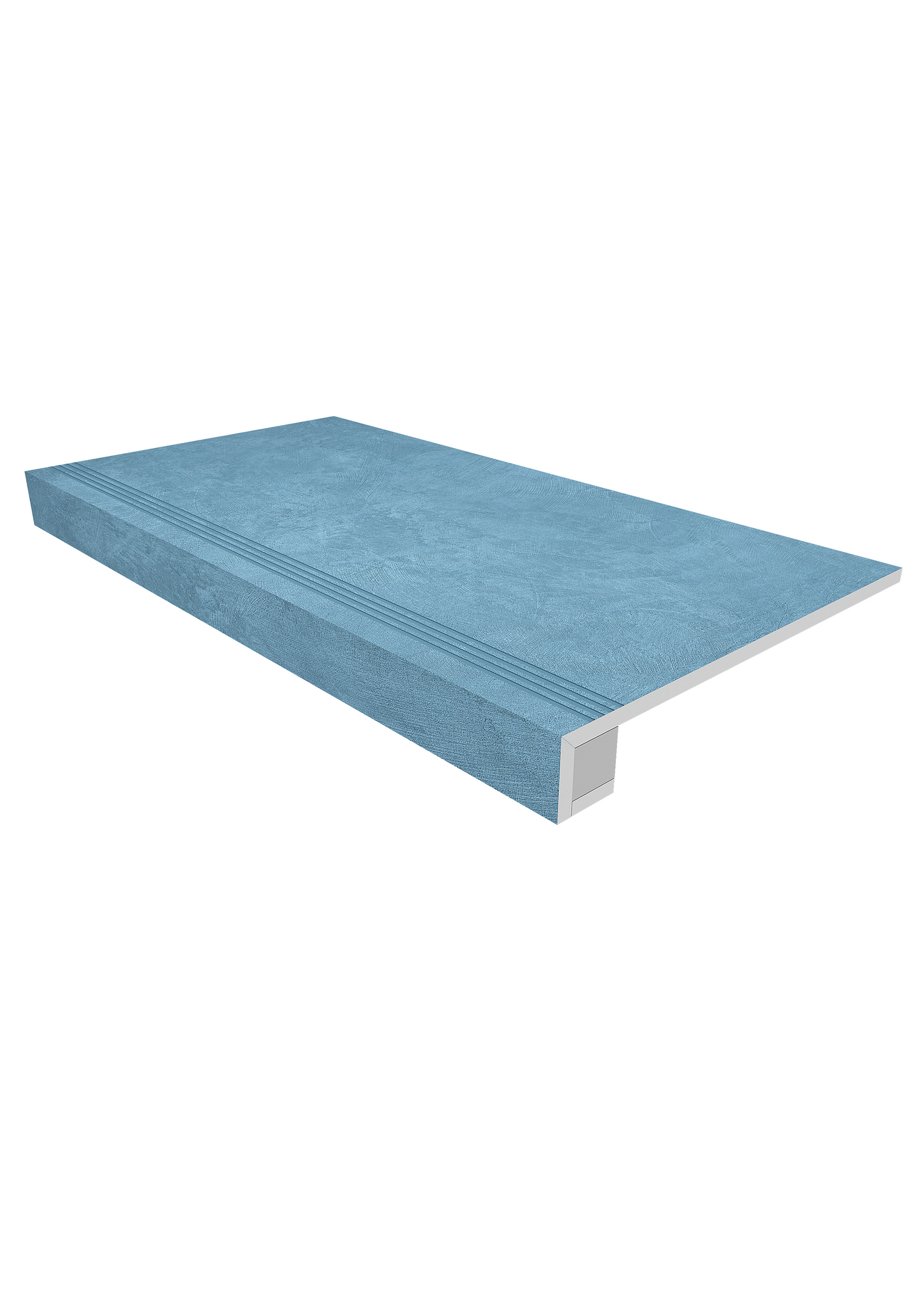 Ступень Спектрум 33×120 SR03 (с насечками, прямоугольный бортик, комплект с подступенком)