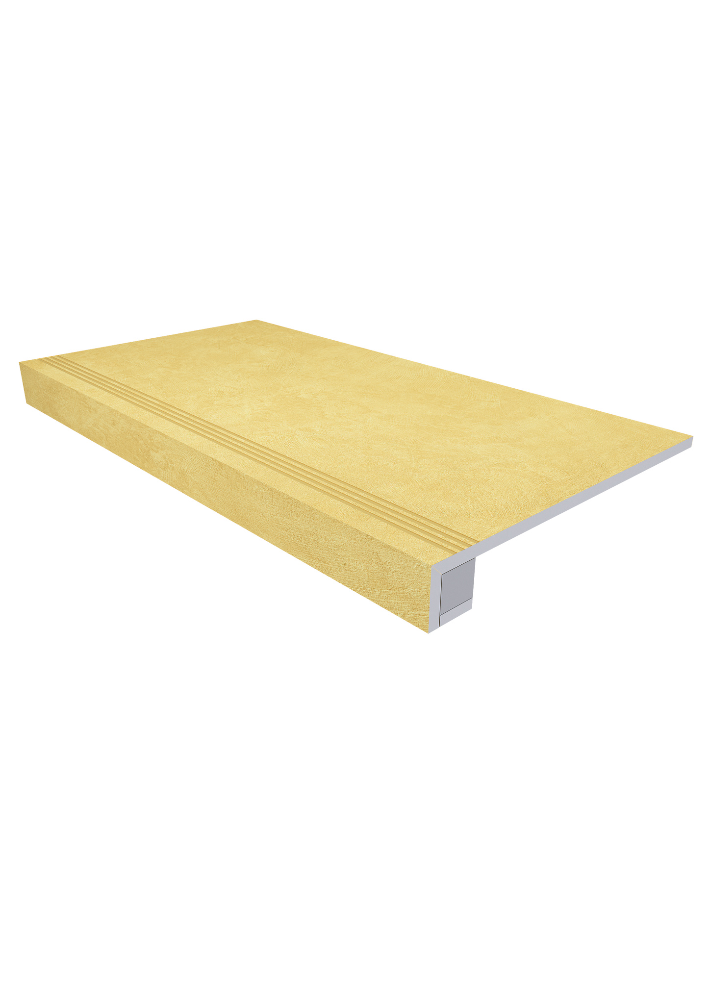Ступень Спектрум 33×120 SR04 (с насечками, прямоугольный бортик, комплект с подступенком)