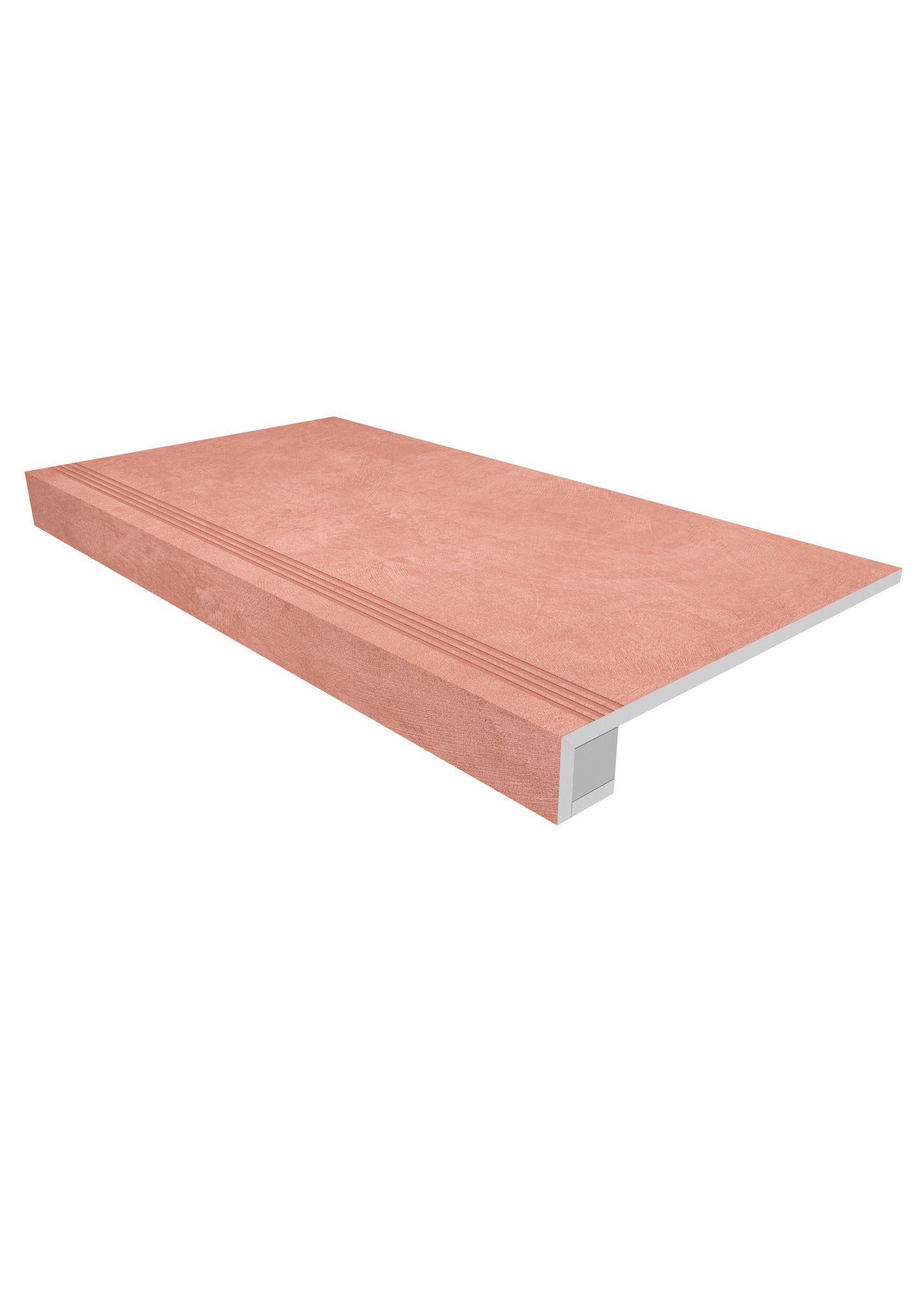 Ступень Спектрум 33×120 SR05 (с насечками, прямоугольный бортик, комплект с подступенком)