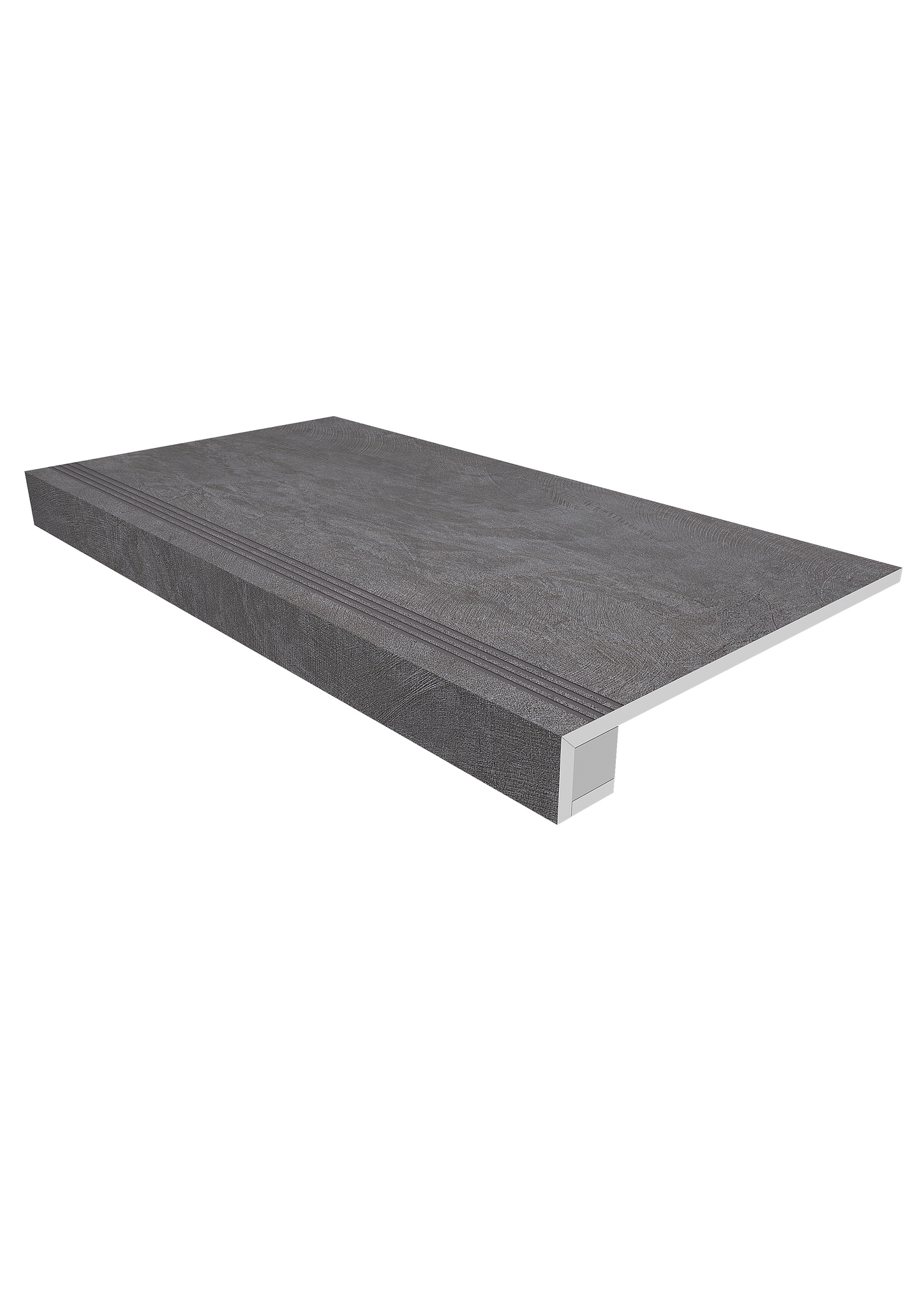 Ступень Спектрум 33×120 SR06 (с насечками, прямоугольный бортик, комплект с подступенком)