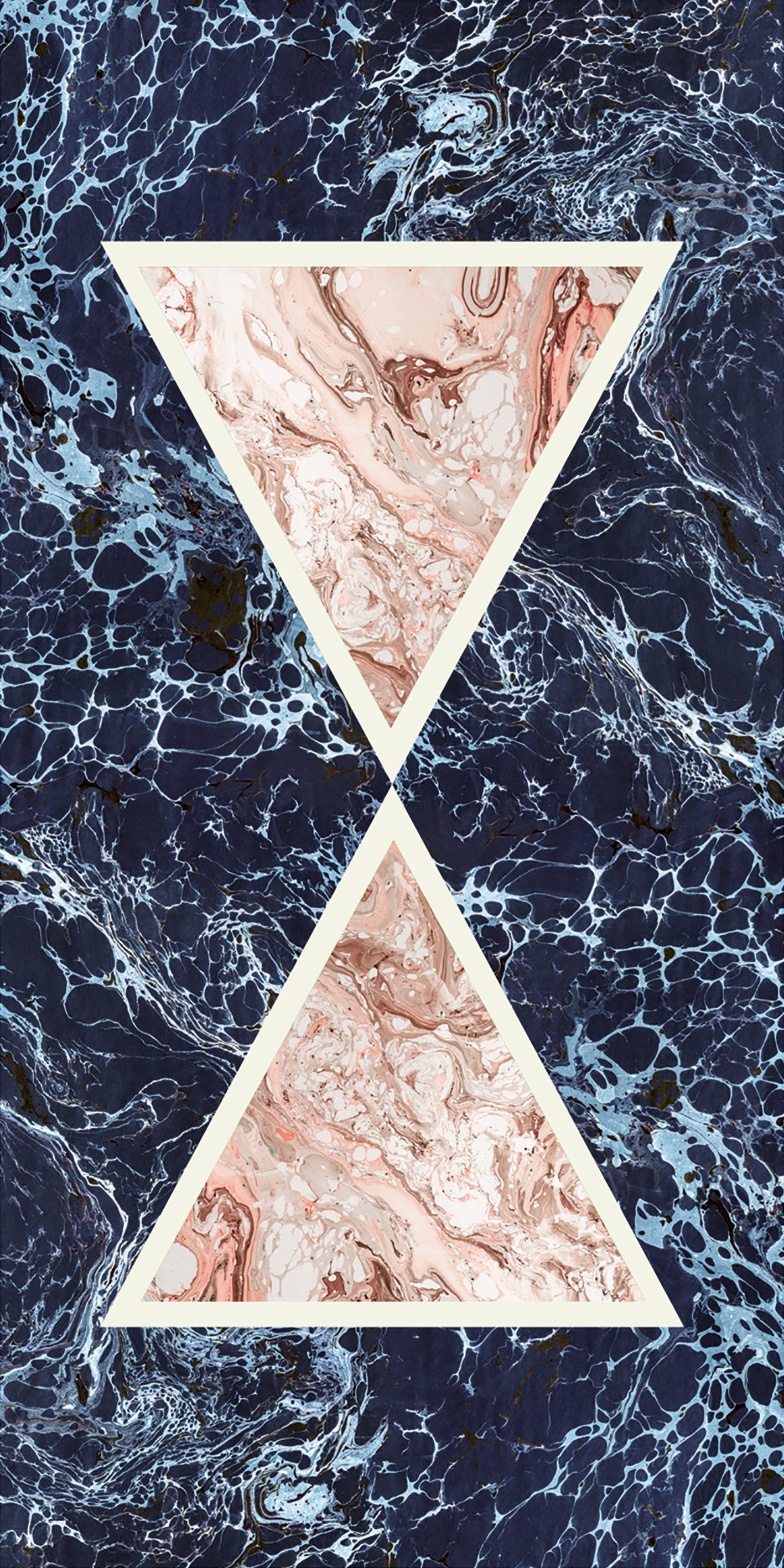 Triangoli Blu 120x240 глянцевая 6 мм