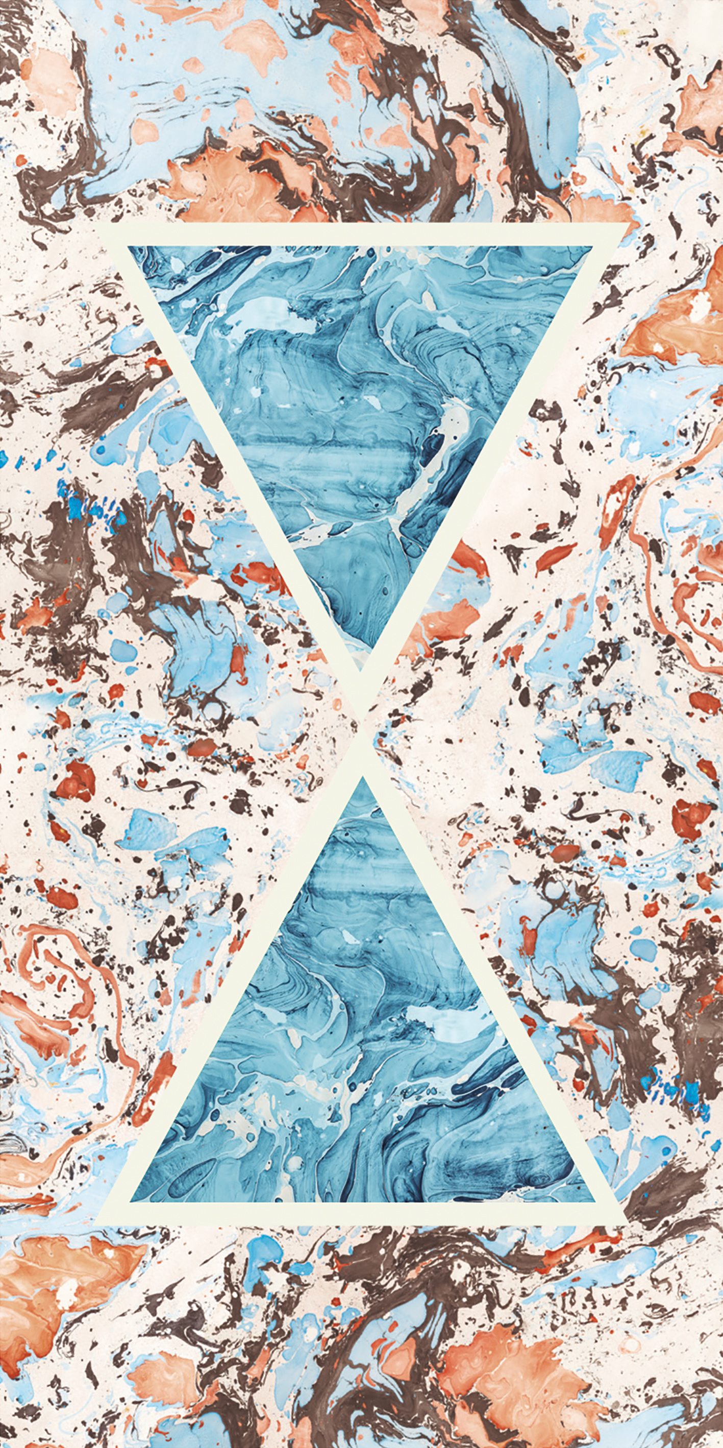 Triangoli Corallo 120x240 глянцевая 6 мм