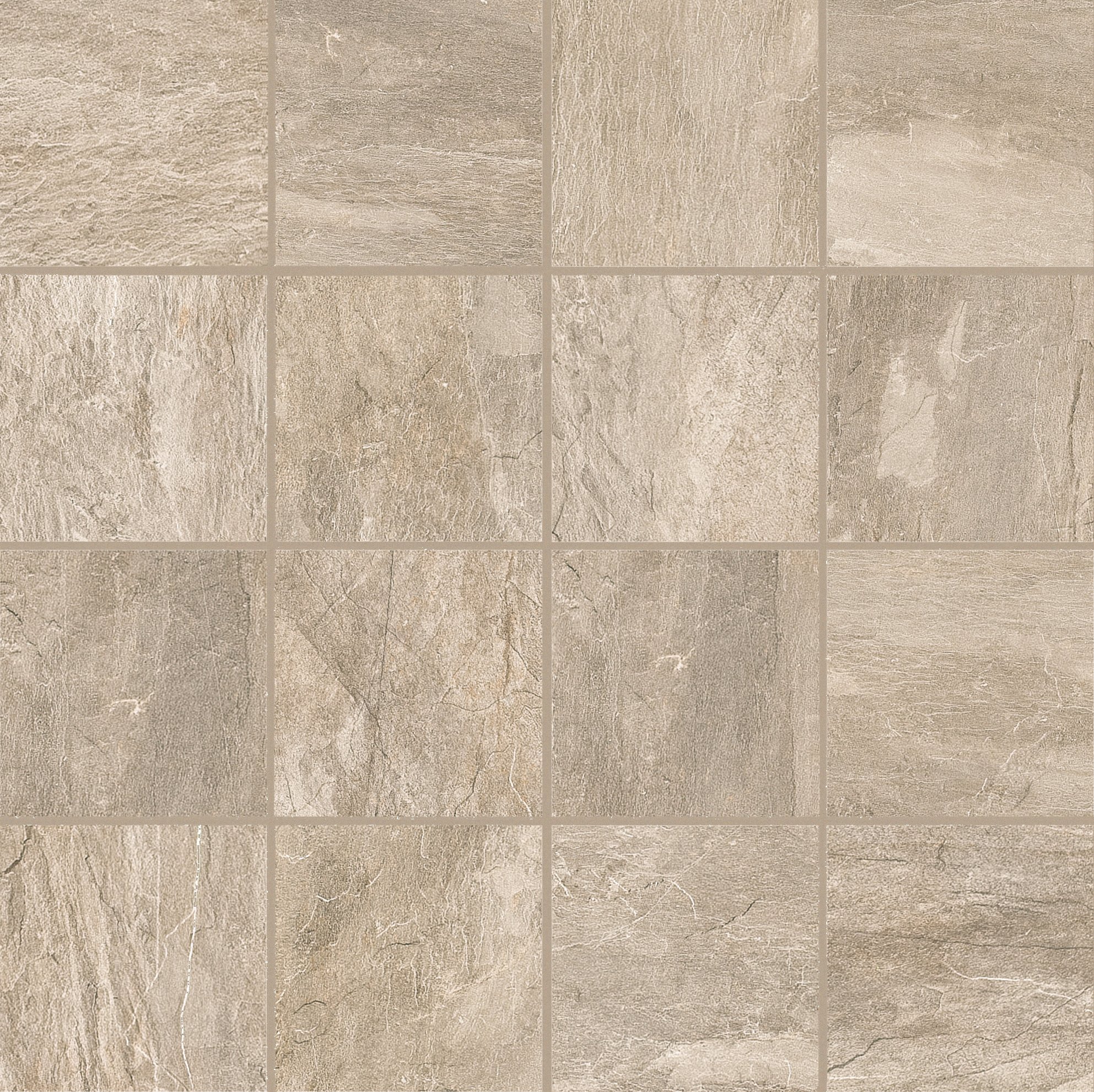 Ecrù Mosaico magnum 7,5x7,5 30x30 матовая 6 мм
