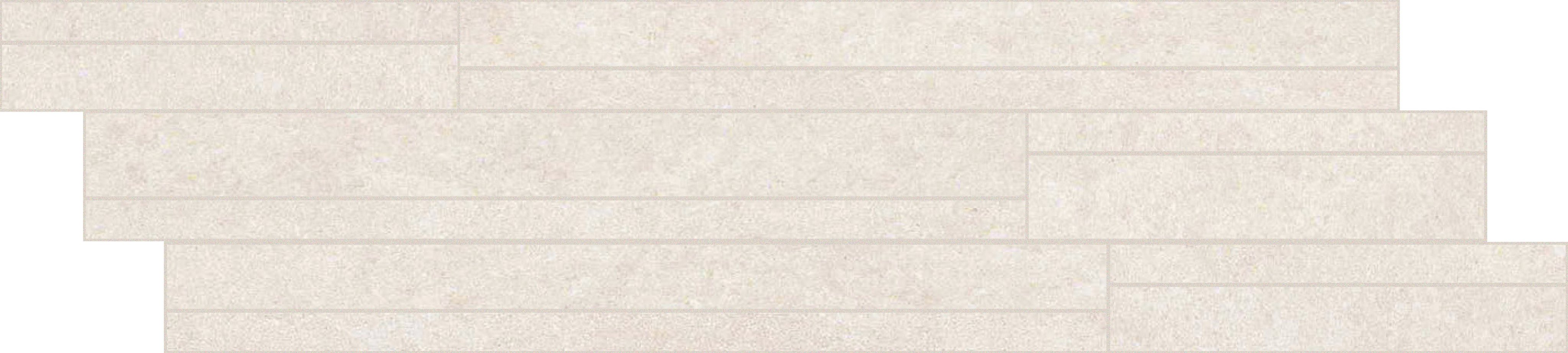 White Sandstone Modulo listello sfalsato mix 15x60 9 мм