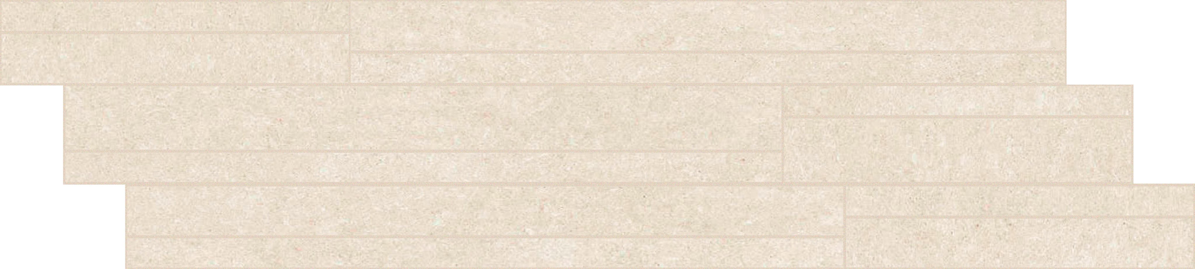 Cream Sandstone Modulo listello sfalsato mix 15x60 9 мм