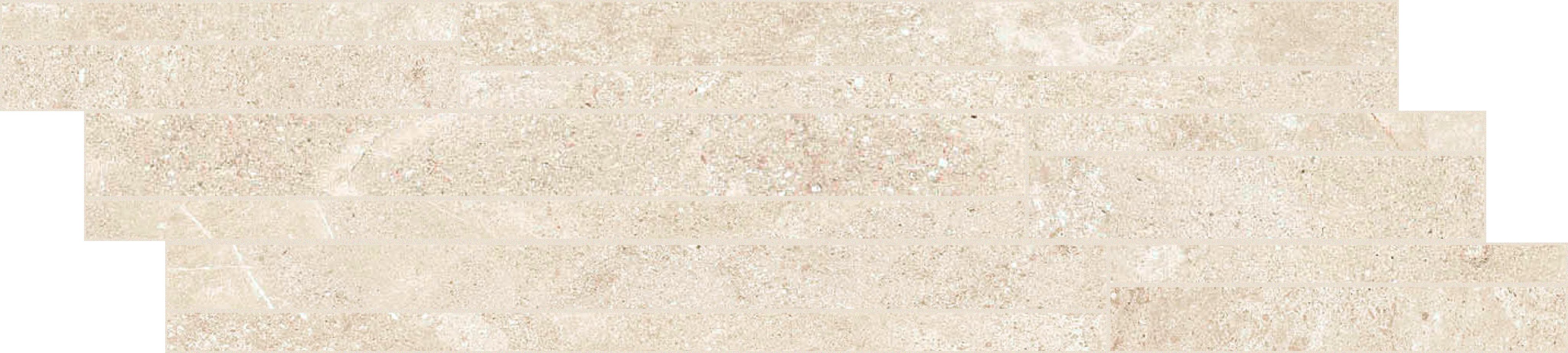 Cream Limestone Modulo listello sfalsato mix 15x60 9 мм